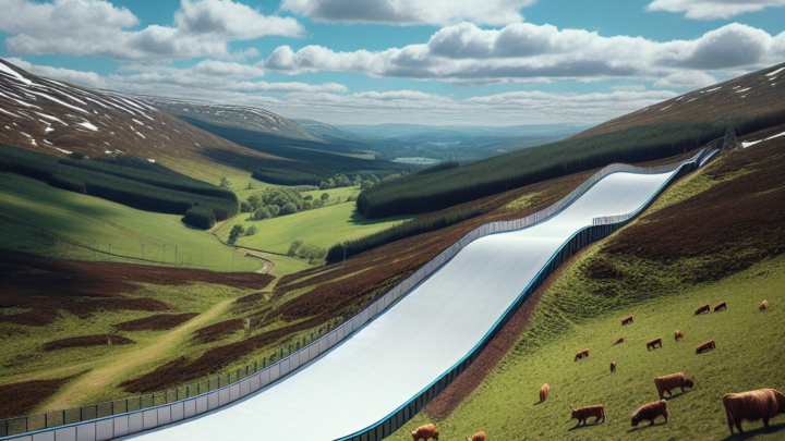 Neue Trockenskipiste mit innovativem Proslope-Material in den schottischen Highlands eröffnet