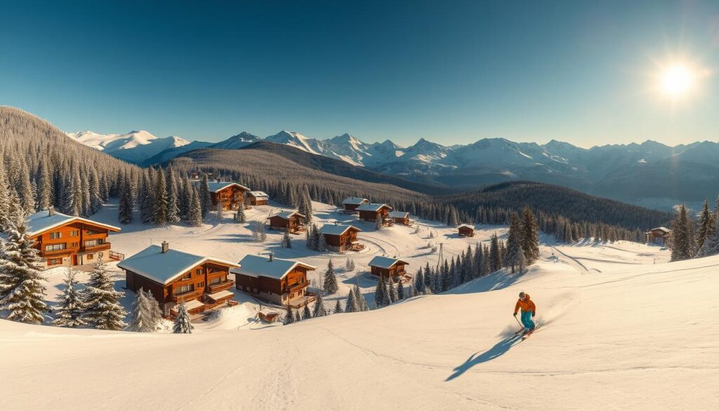 Nachhaltiger Tourismus in abgelegene sonnige winterorte