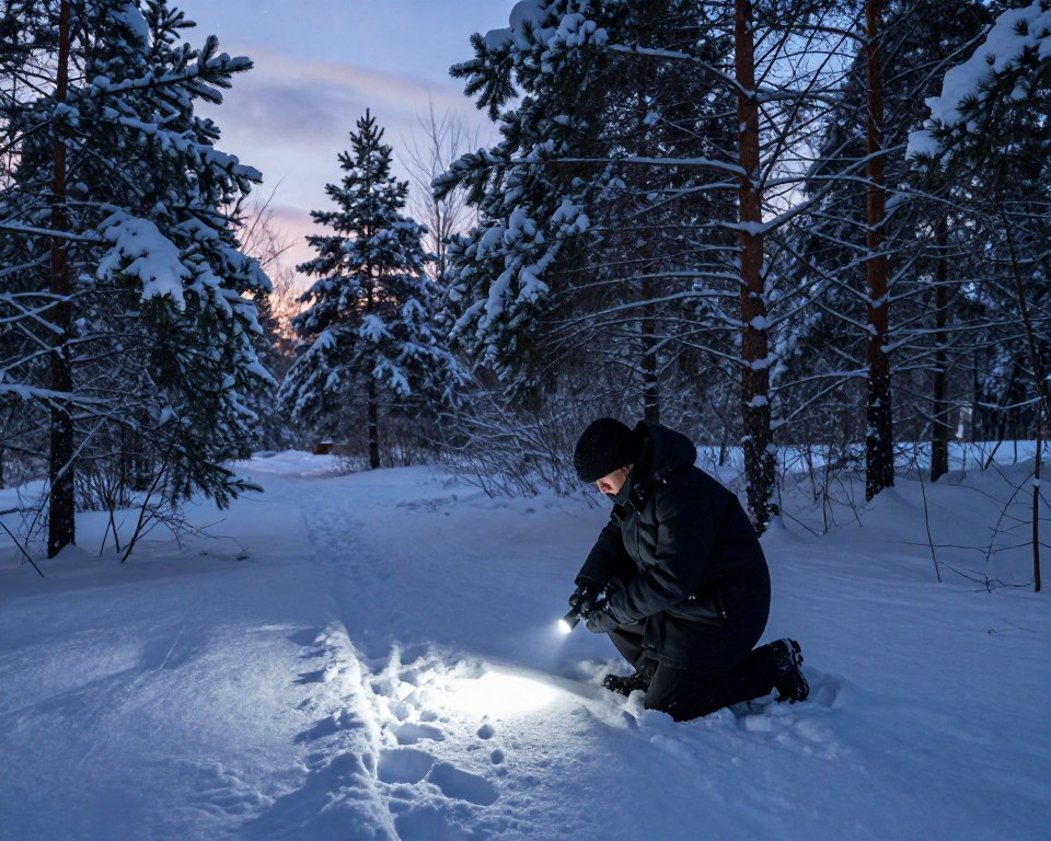 Spurensicherung im Winter