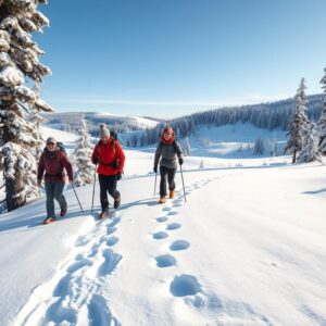 schneeschuhwandern schweden