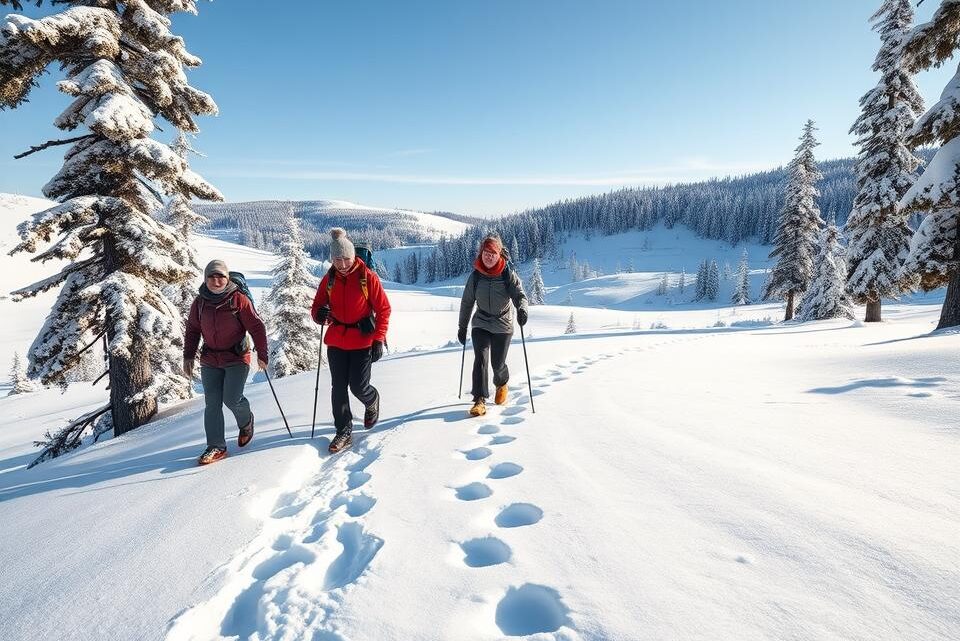 Erlebnisreiche Schneeschuhwanderungen in Schweden